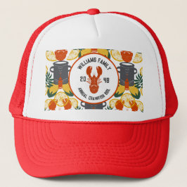Boné Crawfish Boil Trucker Hat - Festa de Marisco Cajun