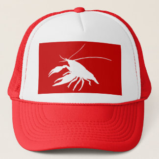 Boné crawfish's silhouette (White)