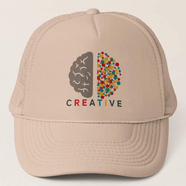 Boné Creative Brain Colorful Thought Network (Frente)