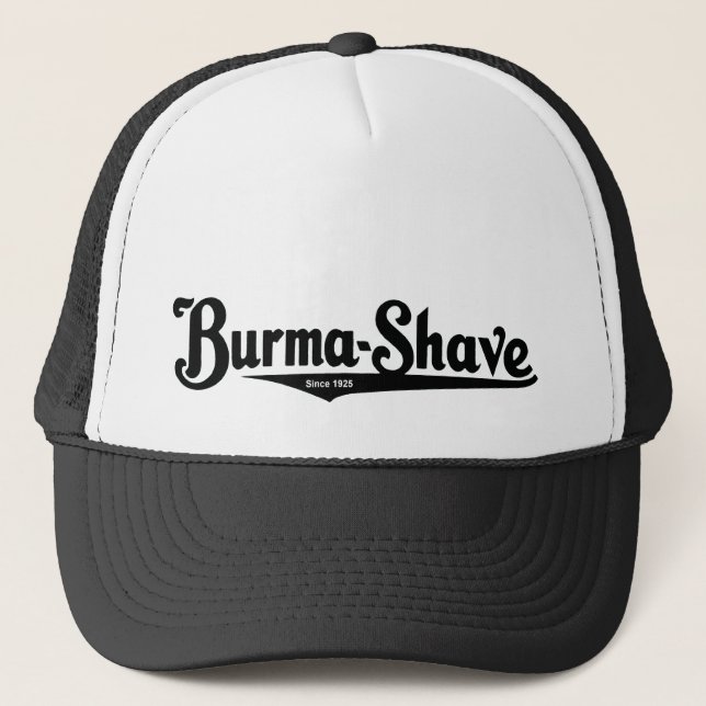 Boné Creme de rapagem do Burma-Shave (Frente)