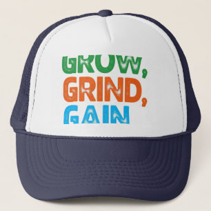 Boné Cresça, Grind, Ganhe.
