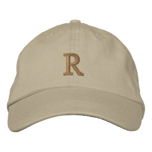 Boné Criar Monograma Dourado Personalizado Mens Mulhere