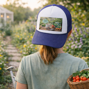 Boné Crie sua própria foto de Café antes da jardinagem