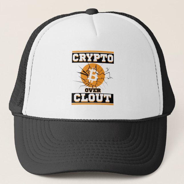 Boné Cripto sobre a fenda™ a moeda não é a câmera (Frente)