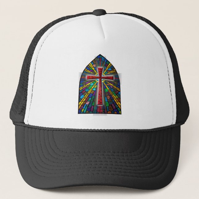 Boné cruz de vidro contida (Frente)