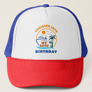 Boné Cruzeiro Para o Meu 50º Aniversário de Barco