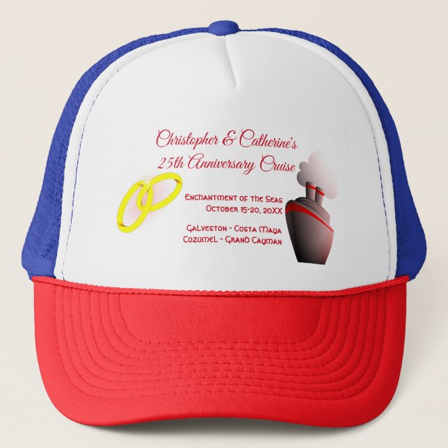 Boné Cruzeiro Personalizado de Celebração do Aniversári (Frente)