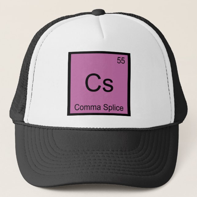 Boné Cs - Símbolo de Elemento de Química de Divisória d (Frente)