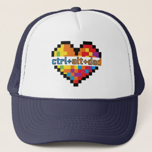Boné ctrl + alt + pai Geek Pai