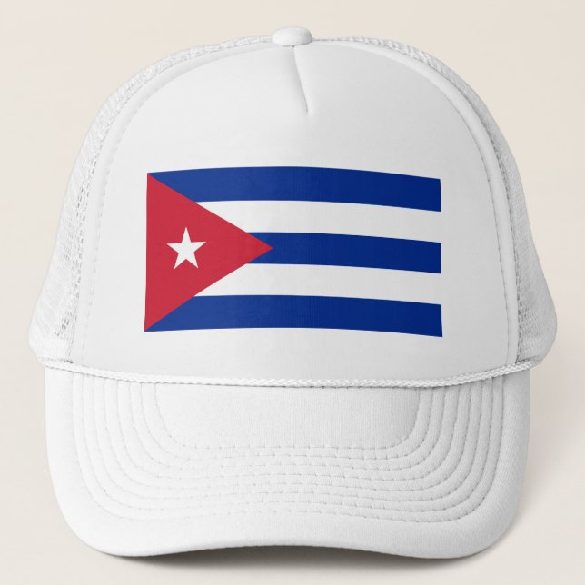 Boné CU da bandeira de Cuba (Frente)