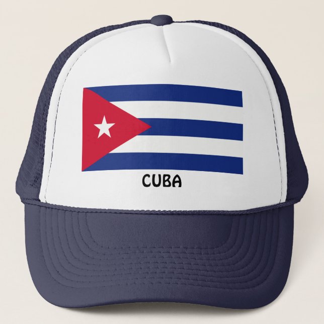 Boné CUBA: Bandeira Cubana (Frente)