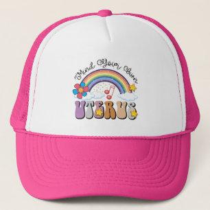 Boné Cuide do seu útero Feminista Pro Choice Rainbow
