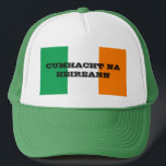 BONÉ CUMHACHT NA HÉIREANN<br><div class="desc">CUMHACHT NA HÉIREANN GREEN E CHAPÉU BRANCO</div>