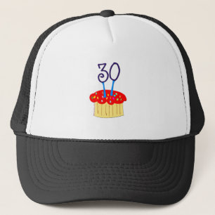 Boné Cupcake aniversário de 30 anos