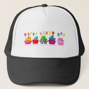 Boné Cupcakes do feliz aniversario