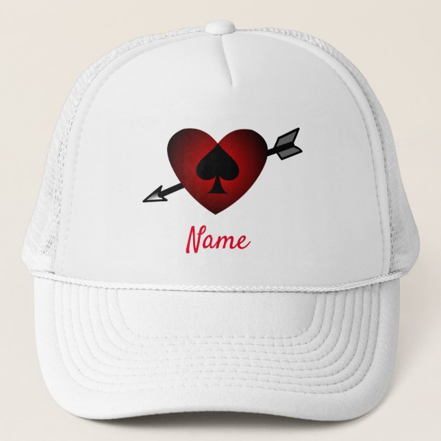 Boné Cupid Heart Black Spade Thunder_Cove (Frente)