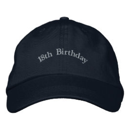 Boné Custom 18th Birthday Adulthood Stylish Navy-Hat 