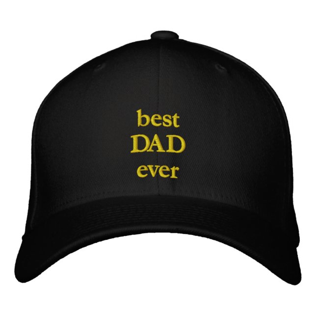 Boné Custom Best DAD Ever Text Modern (Frente)
