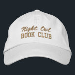 Boné Custom Book Club Name<br><div class="desc">Show off your love of reading (and your favorite reading crew) with this custom embroidered book club hat! Personalized with your book club name or any custom text, this hat is the perfect blend of cozy, casual, and bookish style. Use Zazzle’s easy design tools to choose your preferred fonts and...</div>