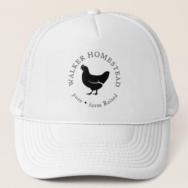 Boné Custom Farm Logo Business Promotional Trucker Hat (Frente)