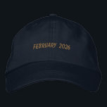 Boné Custom FEBRUARY 2026 Text Special day Celebration<br><div class="desc">Mark the moment in style with this Navy Alternative Apparel Basic Adjustable Cap featuring bold “FEBRUARY 2026” embroidery that stands out with a refined finish. Crafted for comfort with a one-size-fits-all adjustable strap, it’s ideal for monthly campaigns, special achievements, anniversaries, or business promotions. Order in bulk for your organization, event...</div>