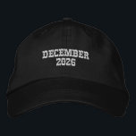 Boné Custom Month December Year 2026 Adjustable Navy<br><div class="desc">Celebrate the final chapter of the year with this Navy Alternative Apparel Basic Adjustable Cap featuring finely detailed “December 2026” embroidery for a crisp and lasting finish. Designed with a one-size-fits-all adjustable strap, it offers comfortable everyday wear while making your special date stand out at holiday parties, company wrap-ups, reunions,...</div>
