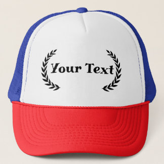 Boné Custom Name, Custom text, Laurel Wreath leaf