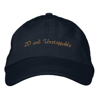 Boné Custom Text 20 and Unstoppable Ambition-Hat Bold 