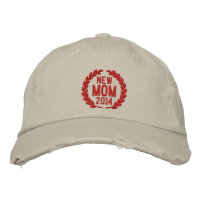 Customizable YEAR for New Mom Laurels Embroidery