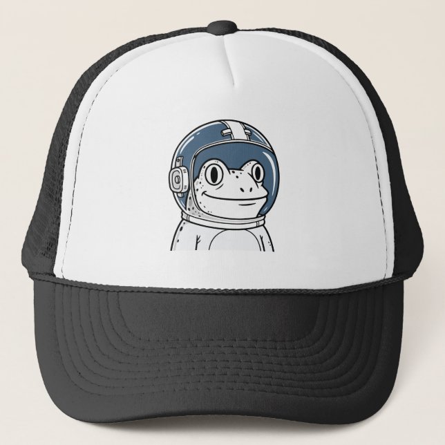 Boné Cute Astronaut Frog Space Adventure  (Frente)
