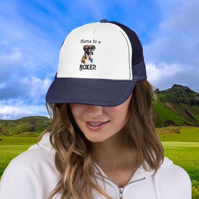 Boné Cute Boxer Mama Brown personalize (Elegant)