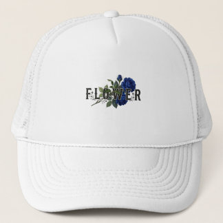 Boné Cute Capuz Floral Azul "FLOR" para Meninas, Aesthe