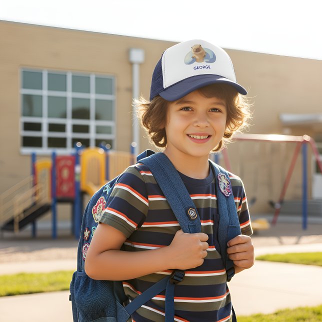 Boné Cute Capybara Design for Boys (Criador carregado)