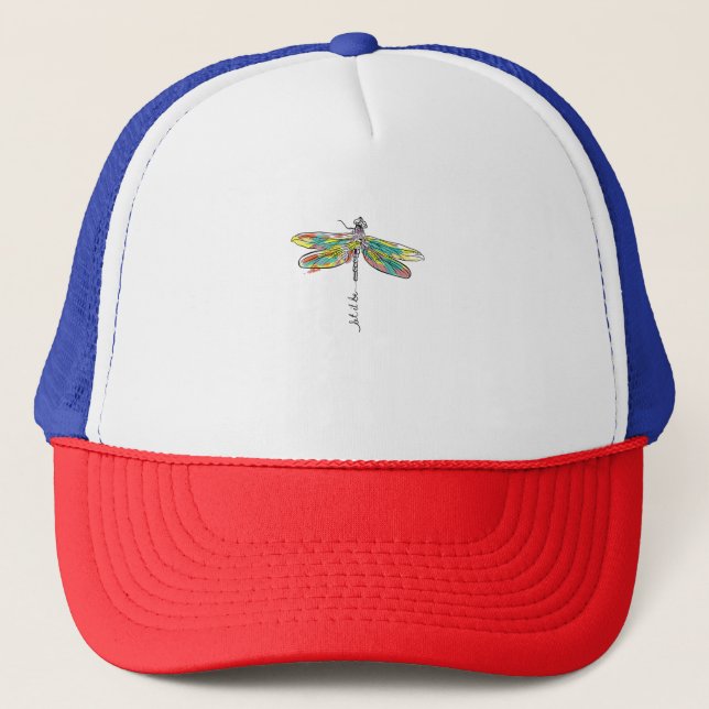 Boné Cute Colored Dragonfly T-Shirt (Frente)