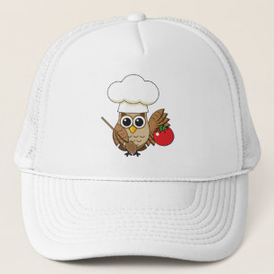 Boné Cute Cooking Owl Cartoon