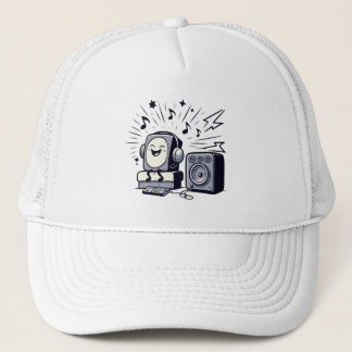Boné Cute Music Lover – Fun Cartoon Music Cap