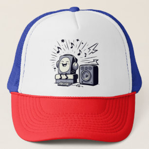 Boné Cute Music Lover – Fun Cartoon Music Cap 01