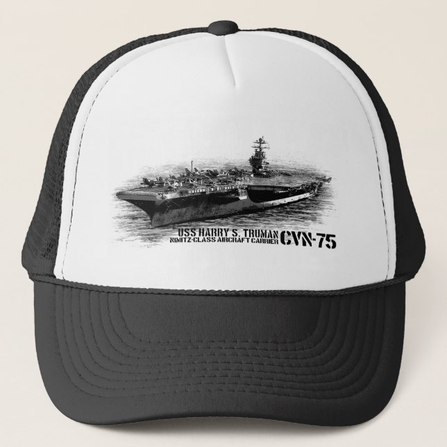 Boné CVN- 75 Harry S. Truman Trucker Hat (Frente)