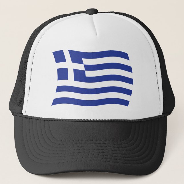 Boné da Bandeira da Grécia (Frente)