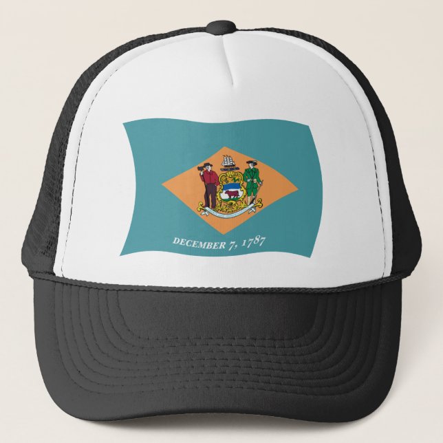 Boné da Bandeira de Delaware (Frente)