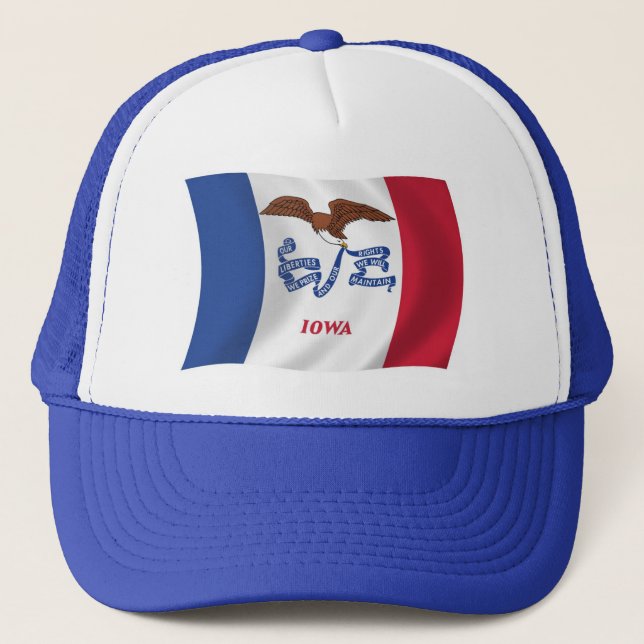 Boné da Bandeira de Iowa (Frente)