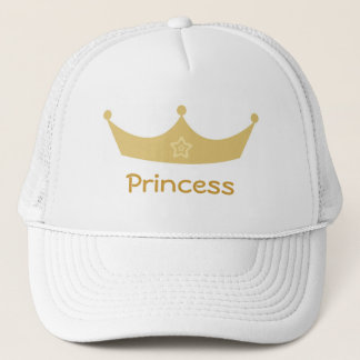 Boné da princesa de coroa