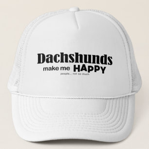 Boné Dachshakes Me Faz Feliz