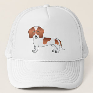 Boné Dachshund de Cabelo Curto Pé Vermelho Cachorro de