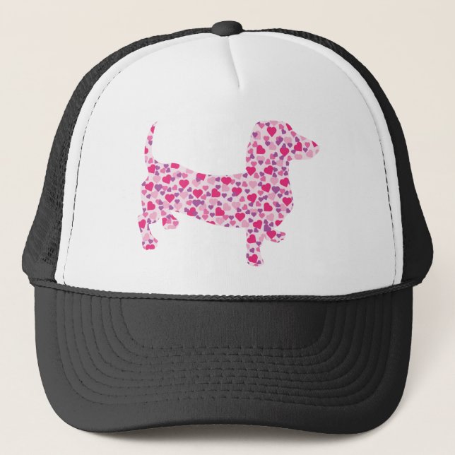 Boné Dachshund Hearts (Frente)