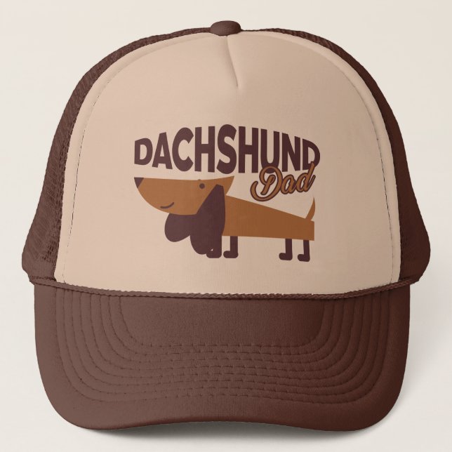 Boné Dachshund Pai Trucker Hat (Frente)