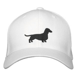 Boné Dachshund Silhouette Wiener Dog Personalizado Doxi