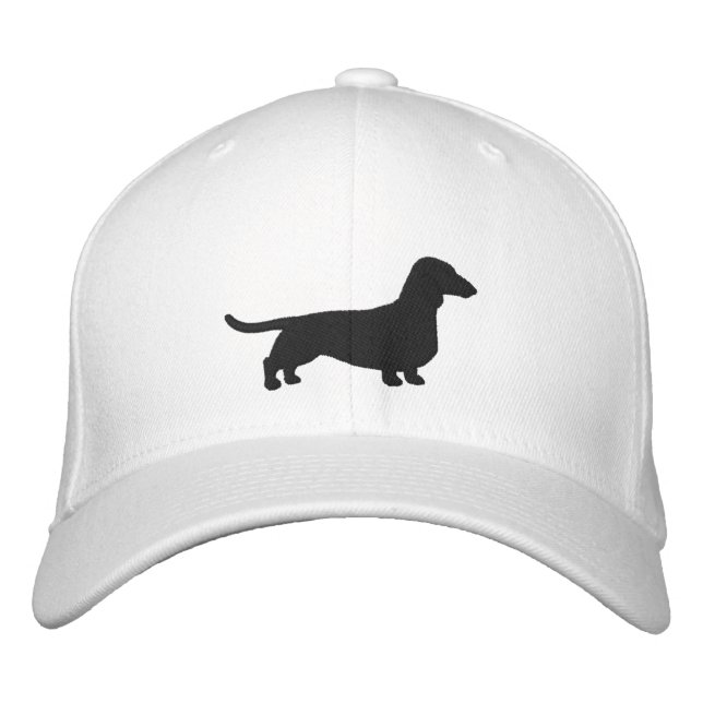 Boné Dachshund Silhouette Wiener Dog Personalizado Doxi (Frente)