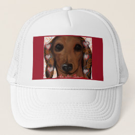 BONÉ DACHSHUND VERMELHO           