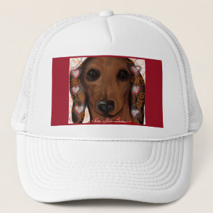 BONÉ DACHSHUND VERMELHO